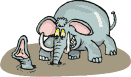 Lustiger Elefant